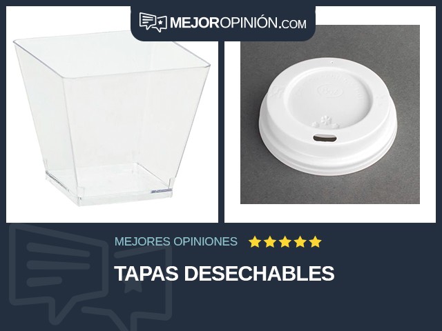 Tapas desechables