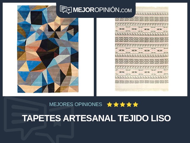 Tapetes Artesanal Tejido liso