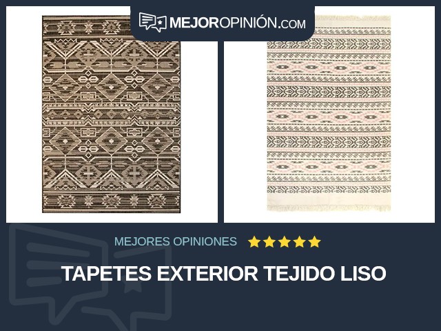 Tapetes Exterior Tejido liso