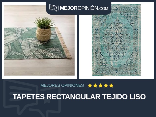 Tapetes Rectangular Tejido liso