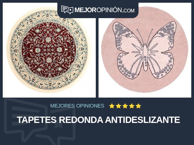 Tapetes Redonda Antideslizante