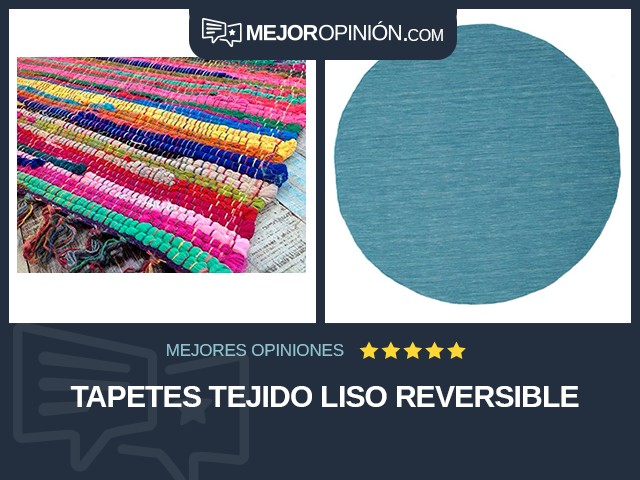 Tapetes Tejido liso Reversible