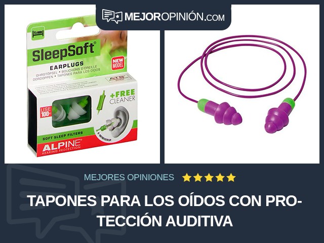 Tapones para los oídos Con protección auditiva