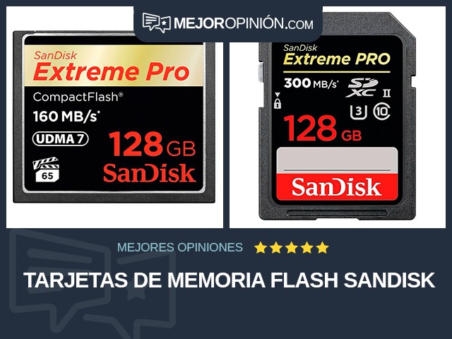 Tarjetas de memoria flash SanDisk