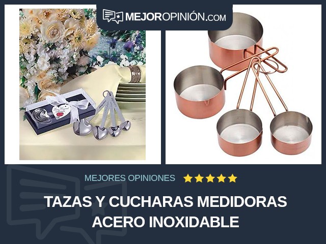 Tazas y cucharas medidoras Acero inoxidable