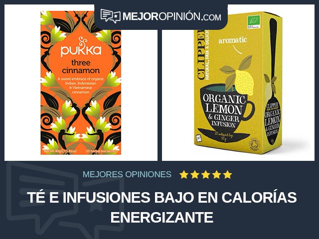 Té e infusiones Bajo en calorías Energizante