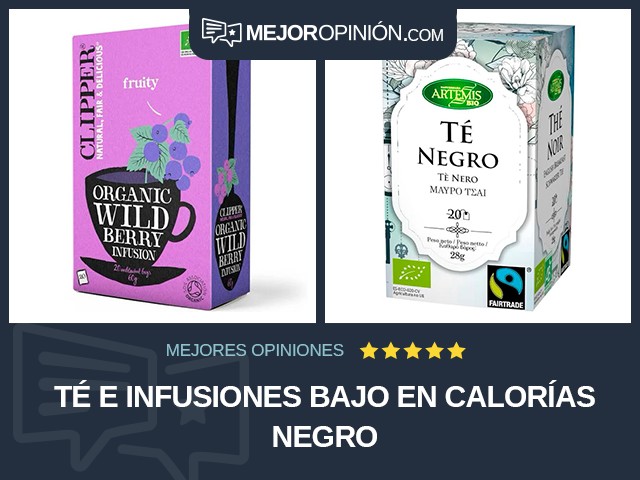 Té e infusiones Bajo en calorías Negro