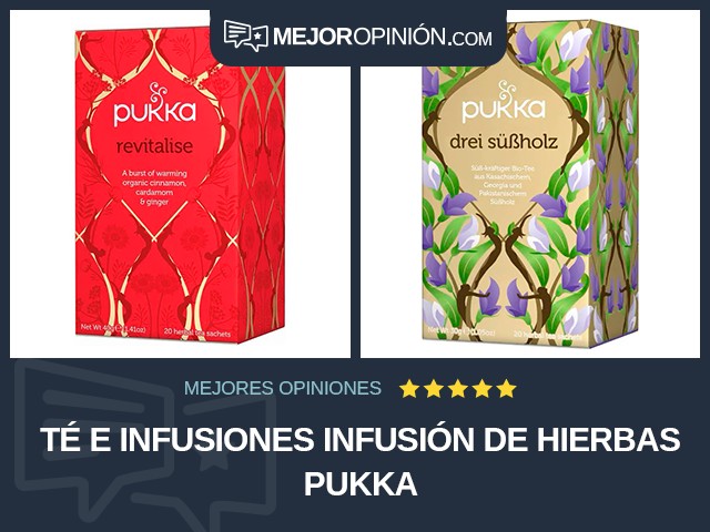 Té e infusiones Infusión de hierbas Pukka