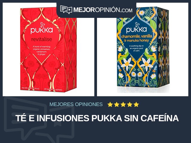 Té e infusiones Pukka Sin cafeína