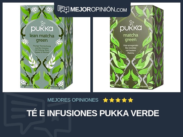 Té e infusiones Pukka Verde