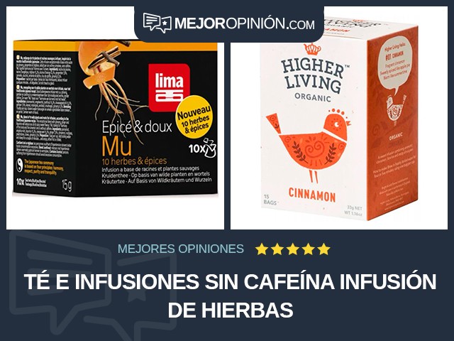 Té e infusiones Sin cafeína Infusión de hierbas