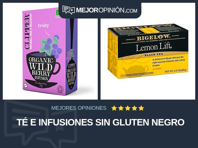 Té e infusiones Sin gluten Negro