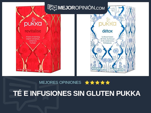 Té e infusiones Sin gluten Pukka