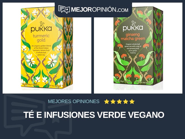 Té e infusiones Verde Vegano