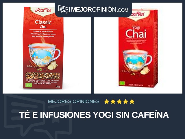 Té e infusiones Yogi Sin cafeína