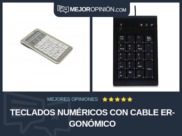 Teclados numéricos Con cable Ergonómico