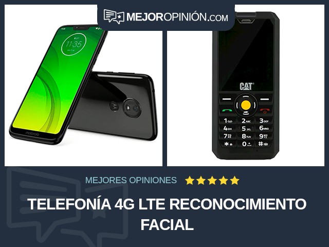 Telefonía 4G LTE Reconocimiento facial