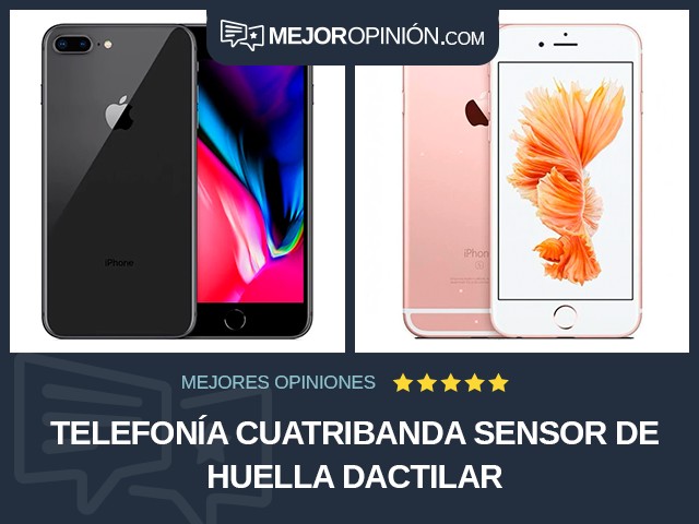 Telefonía Cuatribanda Sensor de huella dactilar