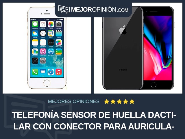 Telefonía Sensor de huella dactilar Con conector para auriculares