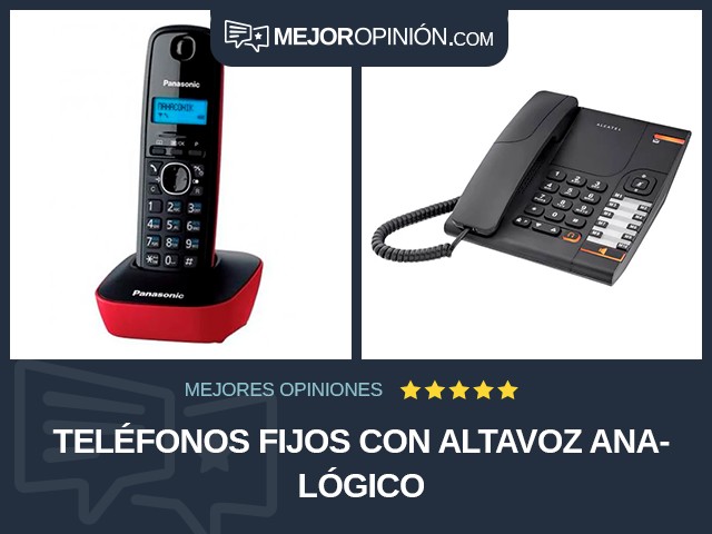 Teléfonos fijos Con altavoz Analógico