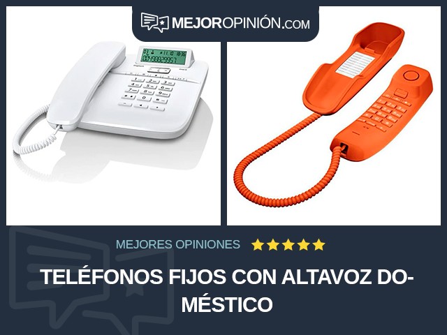Teléfonos fijos Con altavoz Doméstico