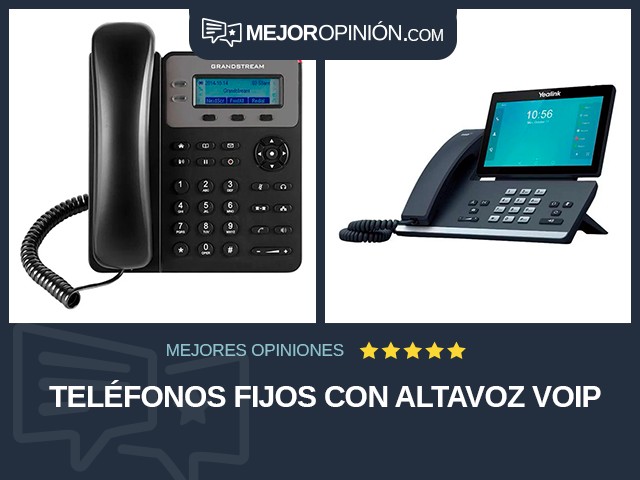 Teléfonos fijos Con altavoz VoIP