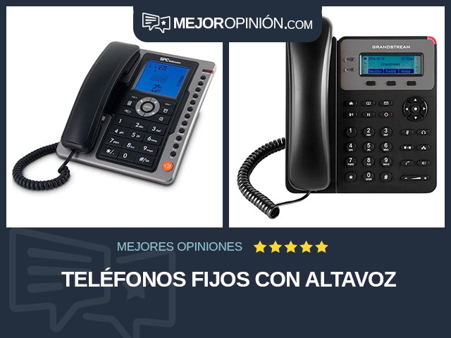 Teléfonos fijos Con altavoz