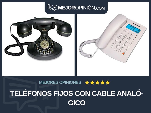 Teléfonos fijos Con cable Analógico