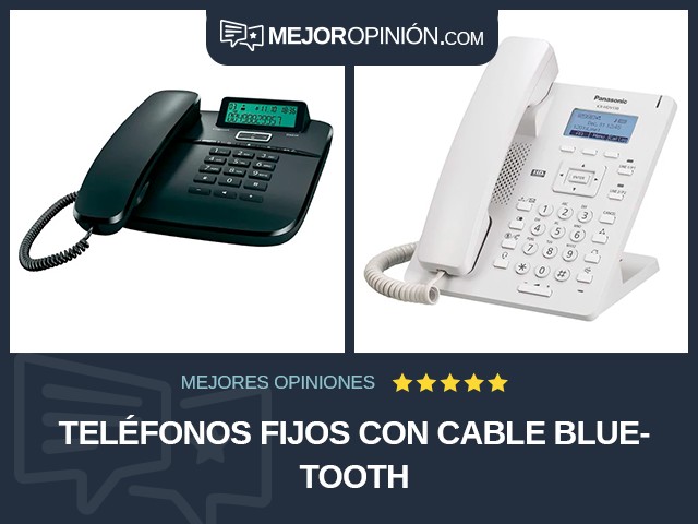 Teléfonos fijos Con cable Bluetooth