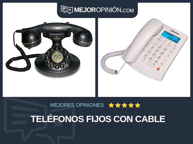 Teléfonos fijos Con cable