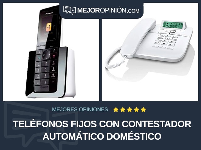 Teléfonos fijos Con contestador automático Doméstico