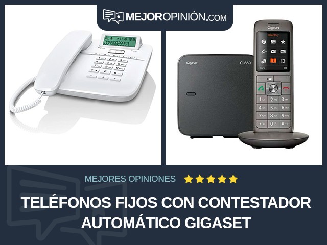 Teléfonos fijos Con contestador automático Gigaset