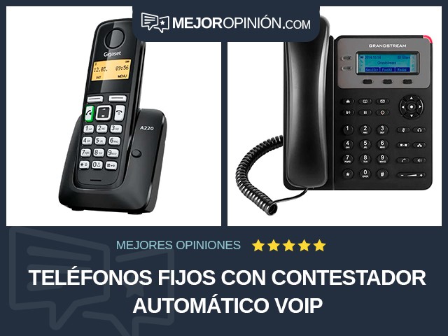 Teléfonos fijos Con contestador automático VoIP
