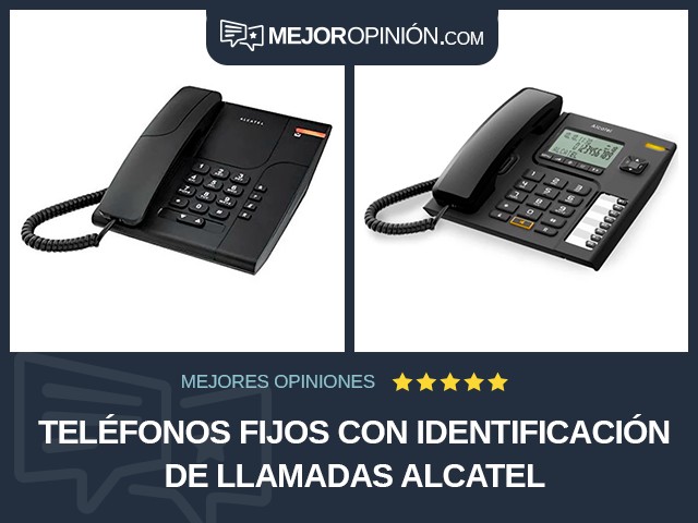 Teléfonos fijos Con identificación de llamadas Alcatel