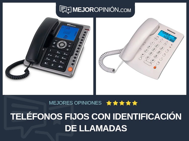 Teléfonos fijos Con identificación de llamadas