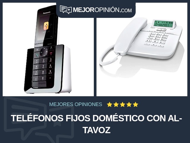 Teléfonos fijos Doméstico Con altavoz