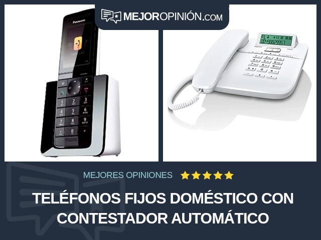 Teléfonos fijos Doméstico Con contestador automático