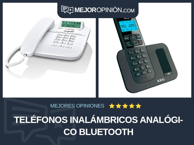 Teléfonos inalámbricos Analógico Bluetooth