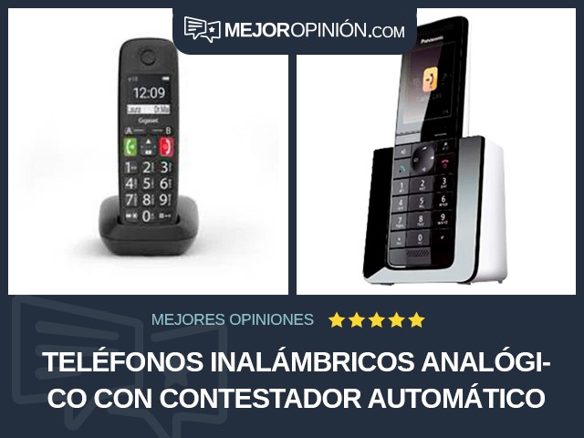 Teléfonos inalámbricos Analógico Con contestador automático