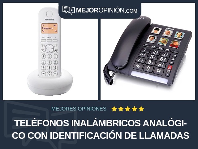 Teléfonos inalámbricos Analógico Con identificación de llamadas