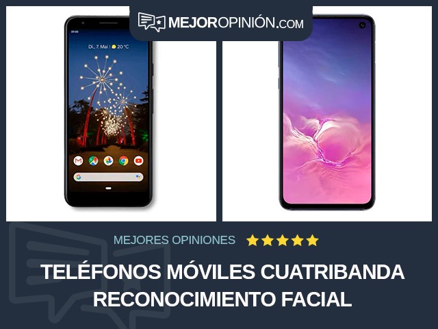 Teléfonos móviles Cuatribanda Reconocimiento facial