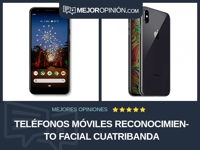 Teléfonos móviles Reconocimiento facial Cuatribanda