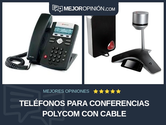 Teléfonos para conferencias Polycom Con cable