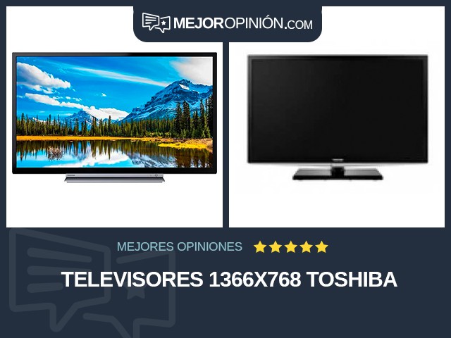 Televisores 1366x768 Toshiba