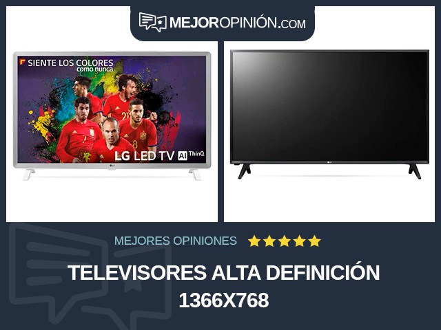 Televisores Alta definición 1366x768