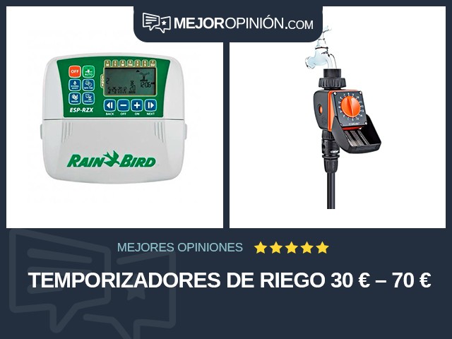 Temporizadores de riego 30 € – 70 €