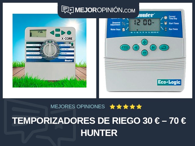 Temporizadores de riego 30 € – 70 € Hunter