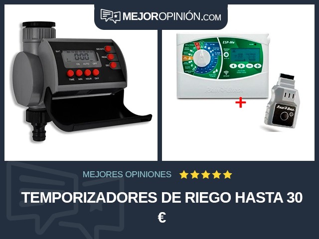 Temporizadores de riego Hasta 30 €