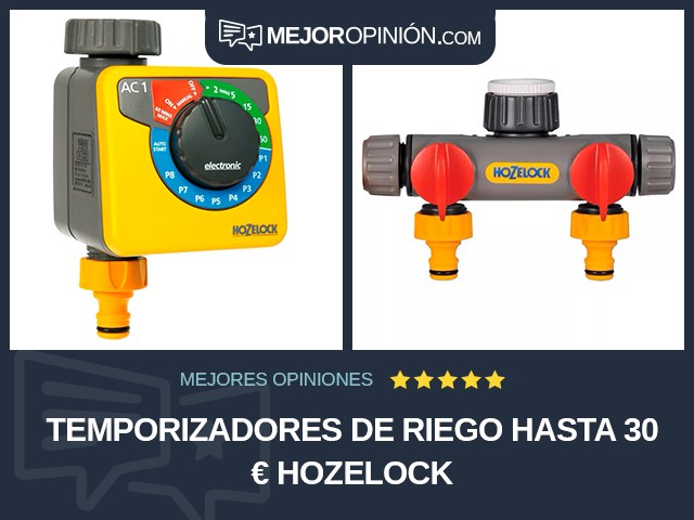 Temporizadores de riego Hasta 30 € Hozelock