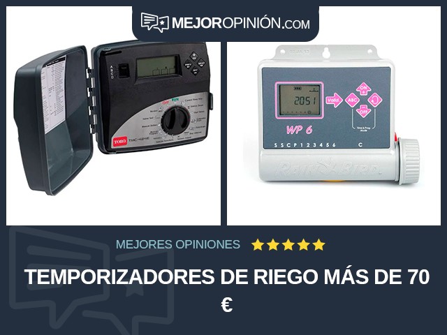 Temporizadores de riego Más de 70 €